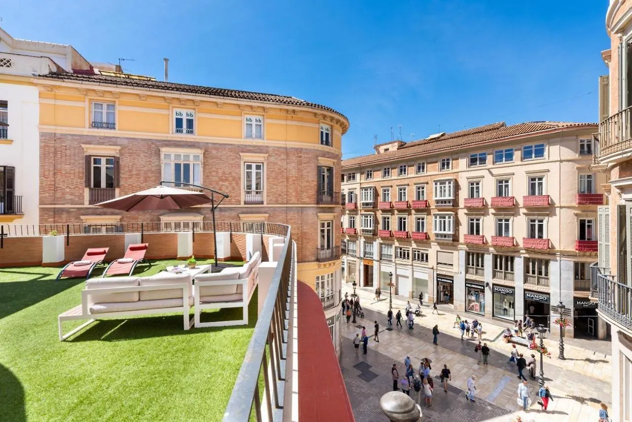 Gran Terraza Con Vistas A Calle Larios Málaga Apartamento