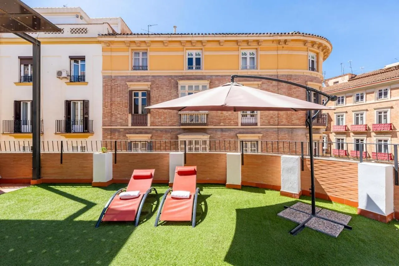 Gran Terraza Con Vistas A Calle Larios Málaga